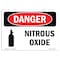 Signmission Safety Sign, OSHA Danger, 7" Height, 10" Width, Nitrous Oxide, Landscape OS-DS-D-710-L-1937 - alternate 1